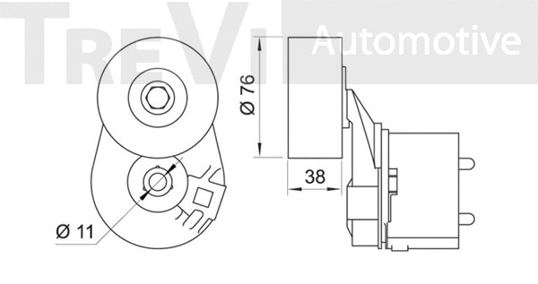 Belt Tensioner, V-ribbed belt