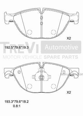 Brake Pad Set, disc brake (PF1445)
