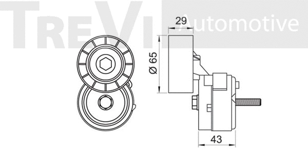 Tensioner Lever, V-ribbed belt