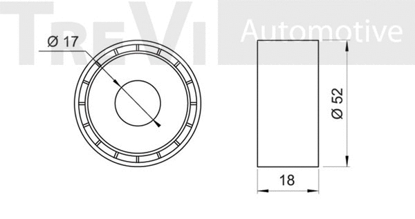 Deflection/Guide Pulley, V-ribbed belt