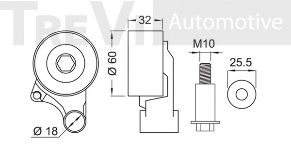 Tensioner Pulley, timing belt