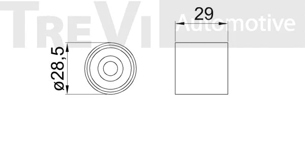 Deflection/Guide Pulley, timing belt