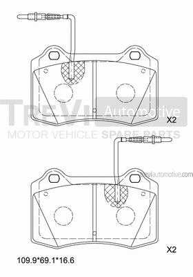 Brake Pad Set, disc brake (PF1323)