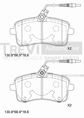 Brake Pad Set, disc brake (PF1239)