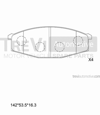 Brake Pad Set, disc brake (PF1560)
