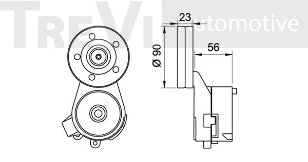 Tensioner Lever, V-ribbed belt