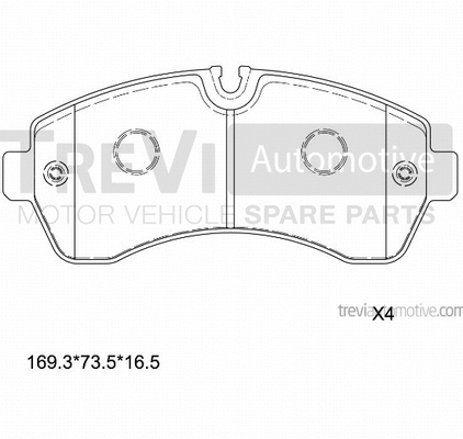 Brake Pad Set, disc brake (PF1643)