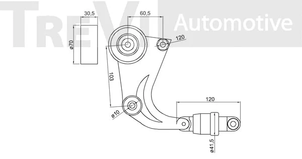 Tensioner Lever, V-ribbed belt