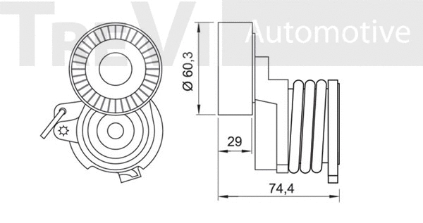 Tensioner Lever, V-ribbed belt