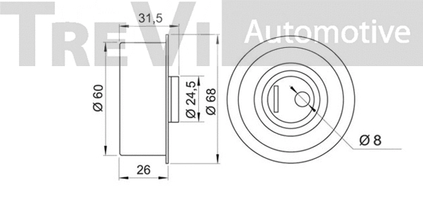 Tensioner Pulley, timing belt