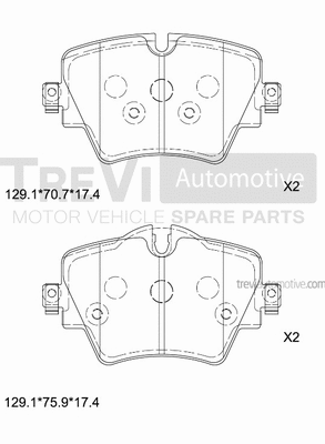Brake Pad Set, disc brake (PF1513)
