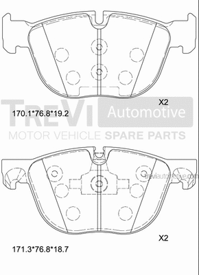 Brake Pad Set, disc brake (PF1373)