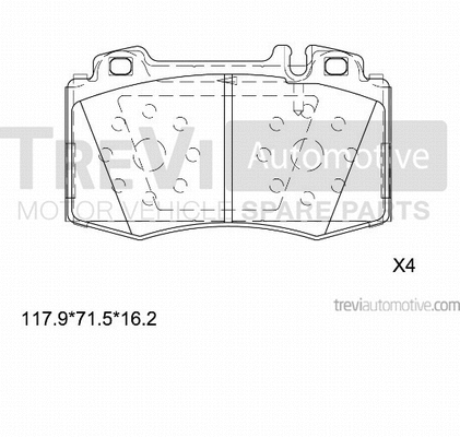 Brake Pad Set, disc brake (PF1102)