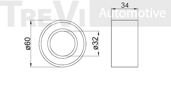 Deflection/Guide Pulley, timing belt