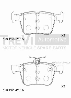 Brake Pad Set, disc brake (PF1516)