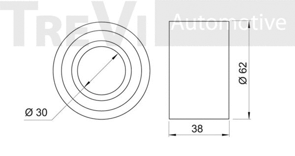 Deflection/Guide Pulley, timing belt