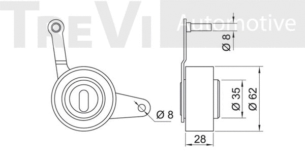 Tensioner Pulley, timing belt