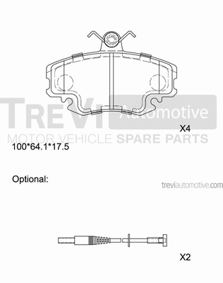 Brake Pad Set, disc brake (PF1590)