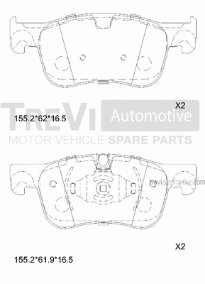 Brake Pad Set, disc brake (PF1510)