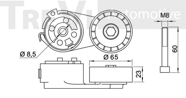 Tensioner Lever, V-ribbed belt