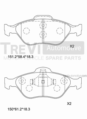 Brake Pad Set, disc brake (PF1083)