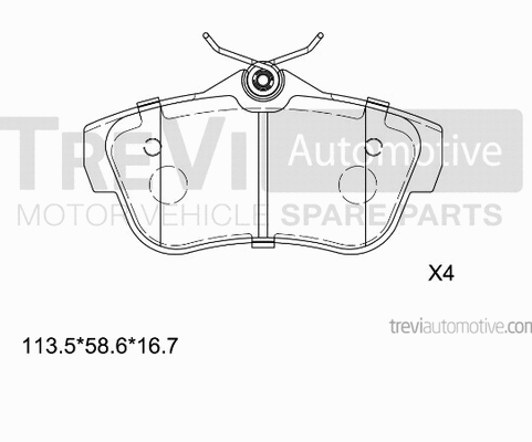 Brake Pad Set, disc brake (PF1642)