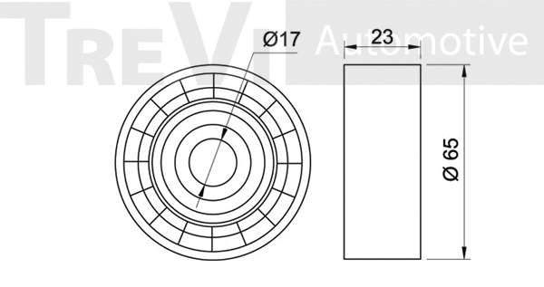 Deflection/Guide Pulley, V-ribbed belt