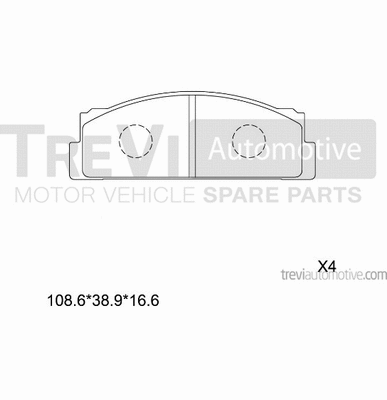 Brake Pad Set, disc brake (PF1349)