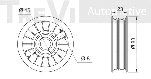 Tensioner Pulley, V-ribbed belt