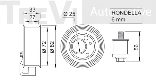 Tensioner Pulley, timing belt