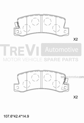Brake Pad Set, disc brake (PF1524)