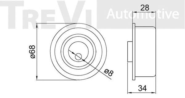 Tensioner Pulley, timing belt