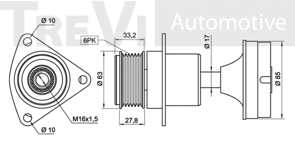 Alternator Freewheel Clutch