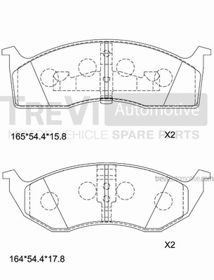 Brake Pad Set, disc brake (PF1029)