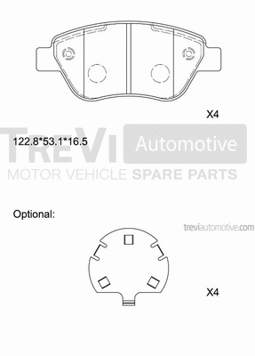 Brake Pad Set, disc brake (PF1218)