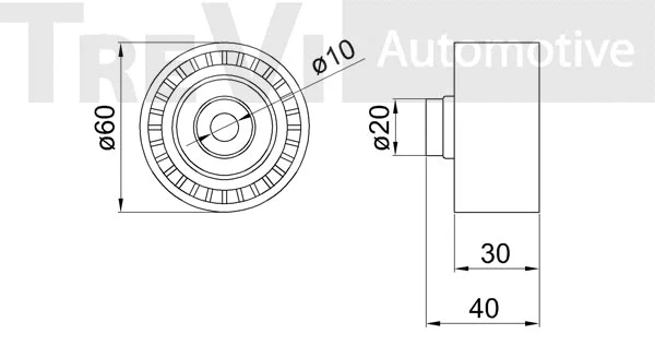 Deflection/Guide Pulley, timing belt
