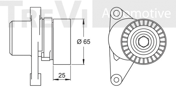 Tensioner Lever, V-ribbed belt