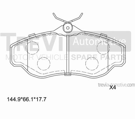 Brake Pad Set, disc brake (PF1612)