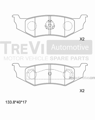 Brake Pad Set, disc brake (PF1030)