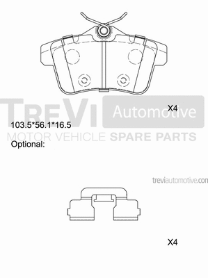 Brake Pad Set, disc brake (PF1424)