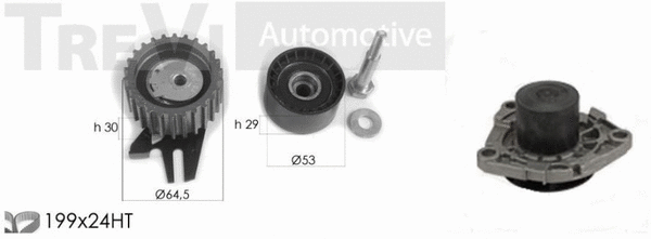 Water Pump & Timing Belt Kit (KD1331HP)