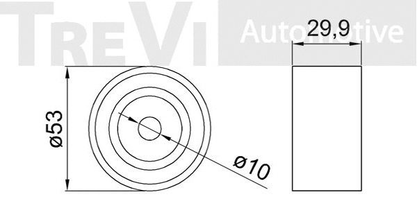 Deflection/Guide Pulley, timing belt