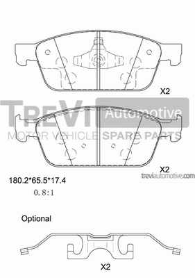 Brake Pad Set, disc brake (PF1482)