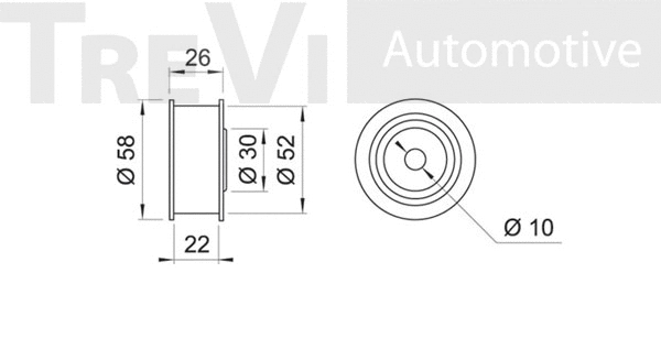 Deflection/Guide Pulley, V-ribbed belt