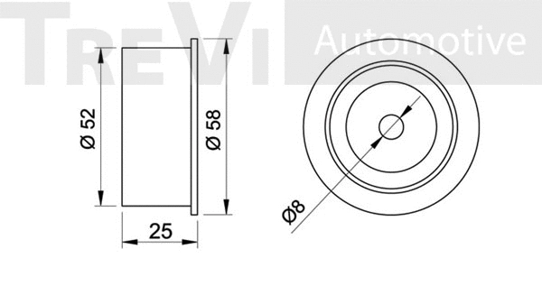 Deflection/Guide Pulley, timing belt