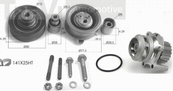 Water Pump & Timing Belt Kit (KD1002HP)