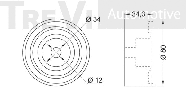 Deflection/Guide Pulley, timing belt