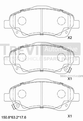 Brake Pad Set, disc brake (PF1209)