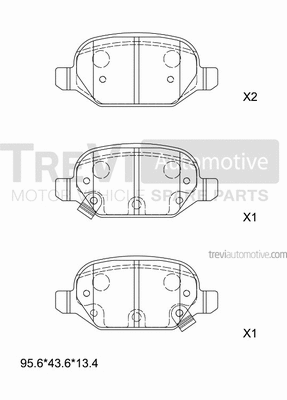 Brake Pad Set, disc brake (PF1495)