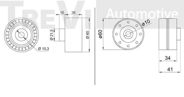 Deflection/Guide Pulley, timing belt
